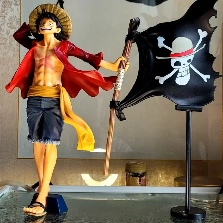 [BUNJANG] One Piece Monkey D. Luffy Pirate Flag Figure / 원피스 몽키 D 루피 해적 깃발 피규어