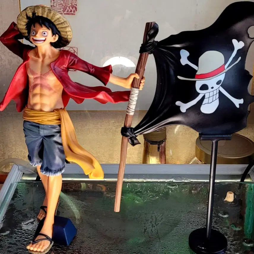 [BUNJANG] One Piece Monkey D. Luffy Pirate Flag Figure / 원피스 몽키 D 루피 해적 깃발 피규어