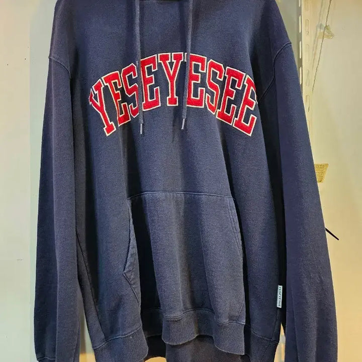 [BUNJANG] YESEYESEE Navy Hoodie / <만원빈티지>예스아이씨 후드티 네이비