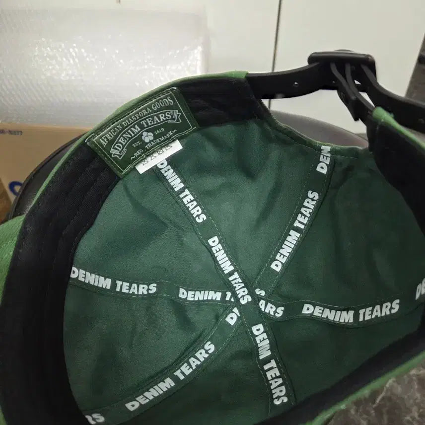 [BUNJANG] Denim Tears Cotton Wreath Cottonless Ball Cap Green / 데님 티어스 코튼리스 볼캡 그린