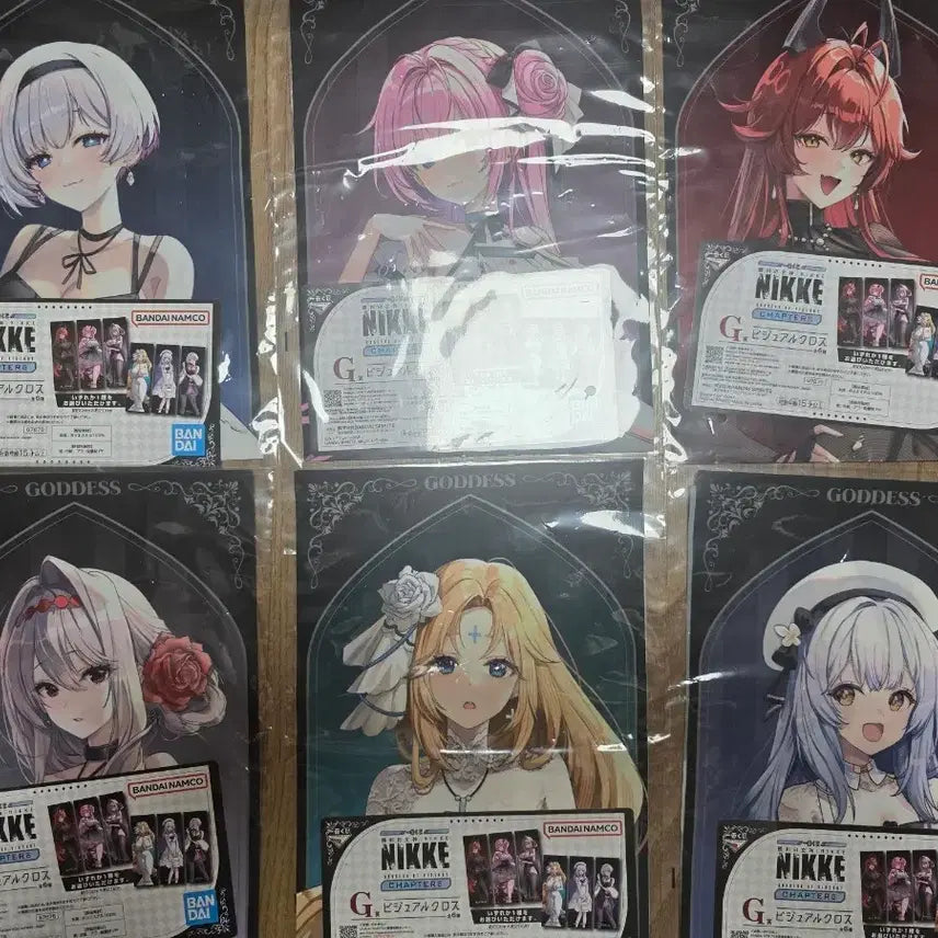 [BUNJANG] Nikke Chapter 6 G Sang Visual Cloth 6 Types Bundle Set / 니케 챕터6 G상 비주얼크로스 6종 세트 일괄 미개봉 택포 4