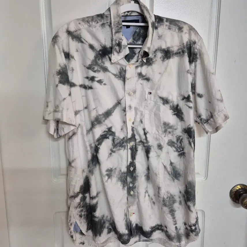 [BUNJANG] Tommy Hilfiger Tie-Dye T-Shirt / 타미힐피거 반팔 셔츠 타이다이