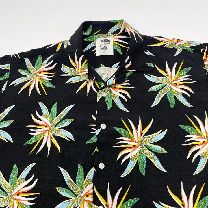 [BUNJANG] Vintage Linen Blend Hawaiian Short Sleeve Shirt / 빈티지 린넨 블렌디드 하와이안 반팔 셔츠 빈티지 만원샵