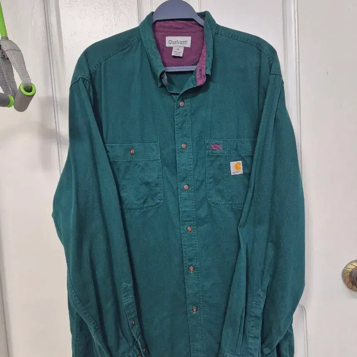 [BUNJANG] Carhartt Green Long Sleeve Shirt XL / 칼하트 그린 긴팔 셔츠 XL
