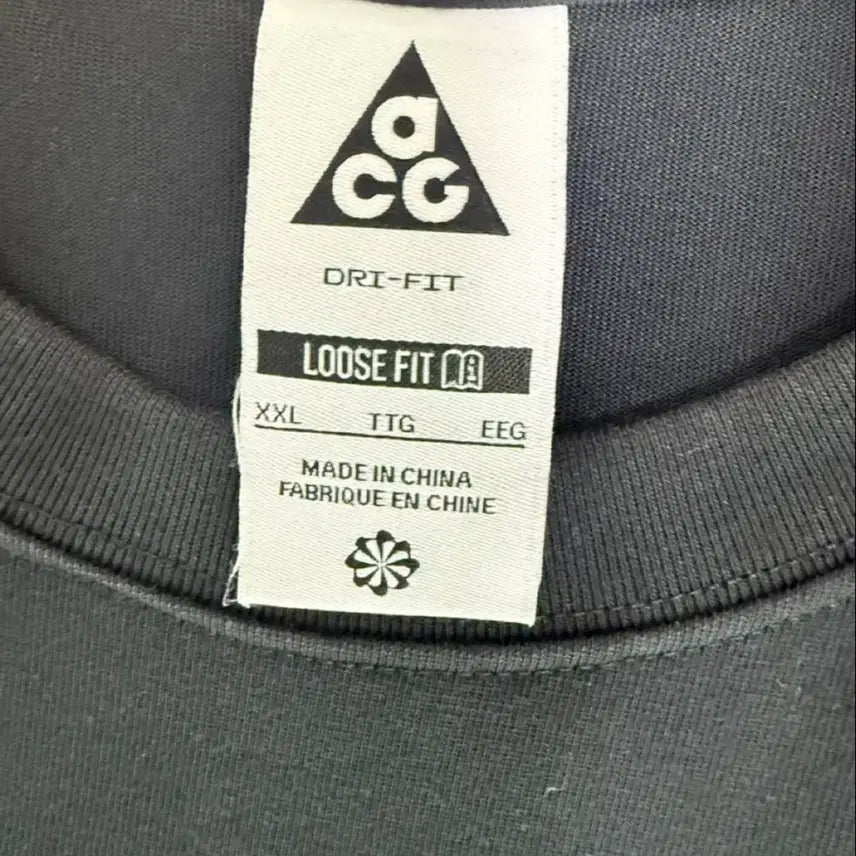 [BUNJANG] Nike ACG Black Short Sleeve T-Shirt / 나이키 ACG 블랙 반팔 티셔츠( 아시아핏,공홈구매)