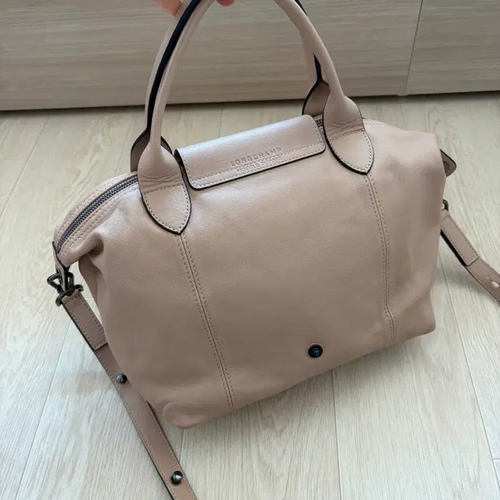 [BUNJANG] Longchamp Le Pliage Leather Tote Bag / 롱샴 르플리아쥬 레더 가방 토트백