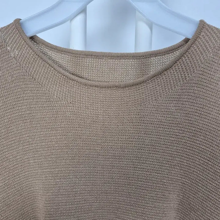 [BUNJANG] Knit Short-Sleeve T-Shirt Brown Size 88 / 여름 니트 반팔 티셔츠 브라운/88