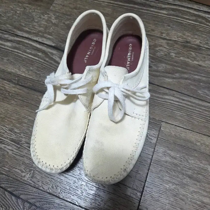 [BUNJANG] Clarks Weaver Suede Ivory 270 / 클락스 위버 스웨이드 아이보리 270