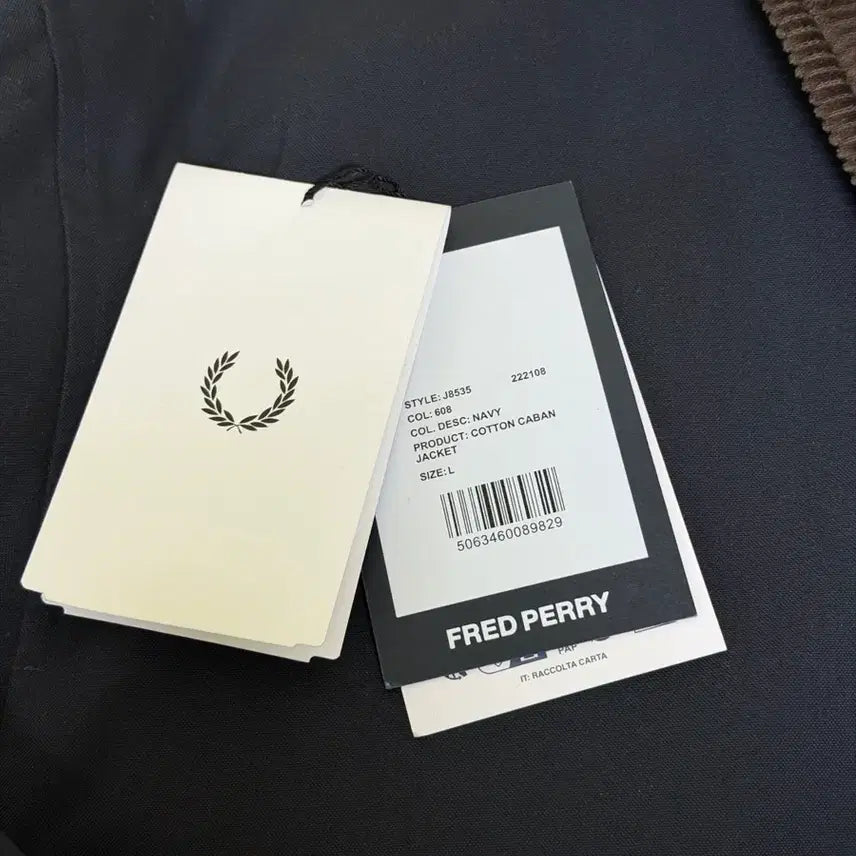 [BUNJANG] Fred Perry Two-Way Gabardine Jacket (Work Jacket) - Size L / [L] 프레드페리 투웨이 카반 자켓(워크자켓)