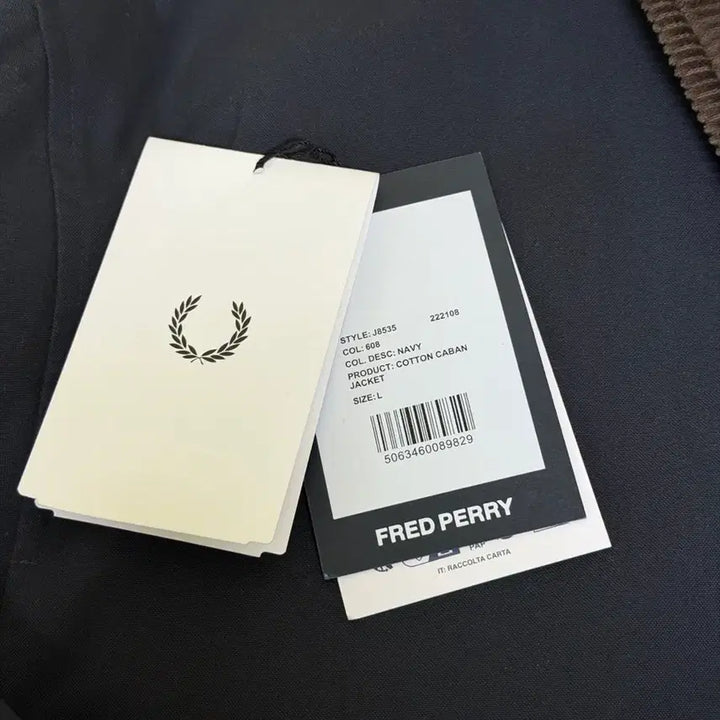 [BUNJANG] Fred Perry Two-Way Gabardine Jacket (Work Jacket) - Size L / [L] 프레드페리 투웨이 카반 자켓(워크자켓)