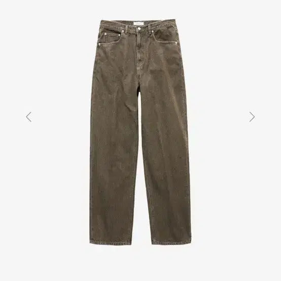 [BUNJANG] 999Humanity Washing Brown Straight Denim Pants / 999휴머니티 워싱 브라운 스트레이트 데님 팬츠