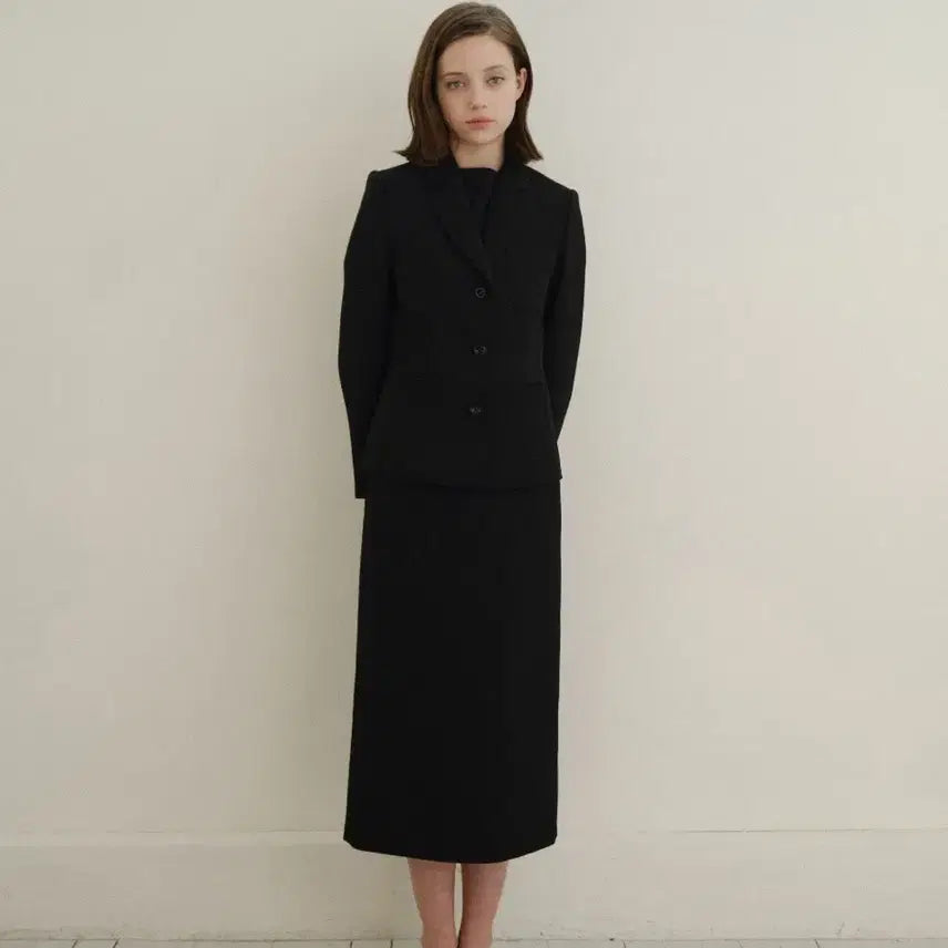[BUNJANG] Gongderine Nia Wool Classic Jacket &amp; Skirt Set-up (New) / 공드린 니아 울 클래식 자켓 셋업(새상품)