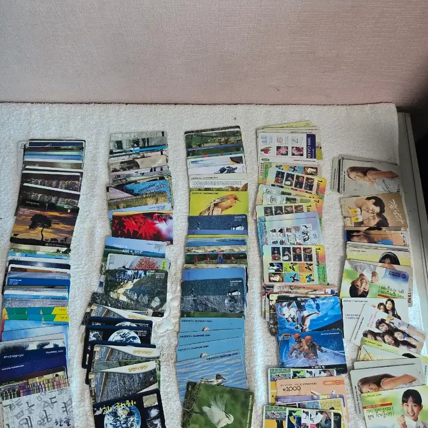 [BUNJANG] Vintage Public Payphone Cards Bundle (500 pcs) / 근대사 옛날 공중전화카드 500장 일괄 소장 디피용