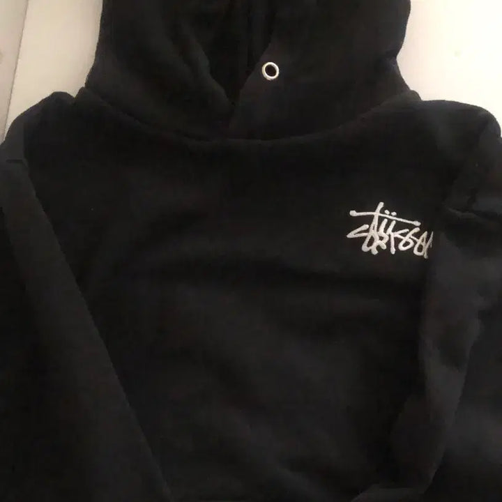 [BUNJANG] Stussy Black Hoodie / 스투시 블랙 후드티