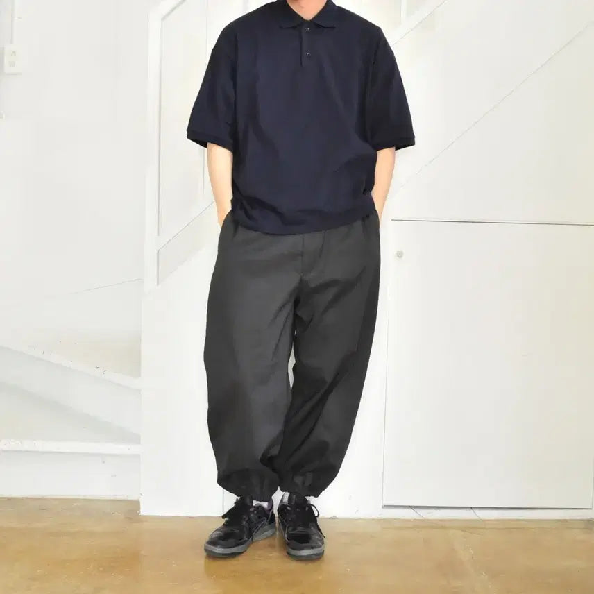 [BUNJANG] Yoko Sakamoto Box Tube Polo Navy / 요코 사카모토 박스 폴로티 box tube polo pk티 네이비