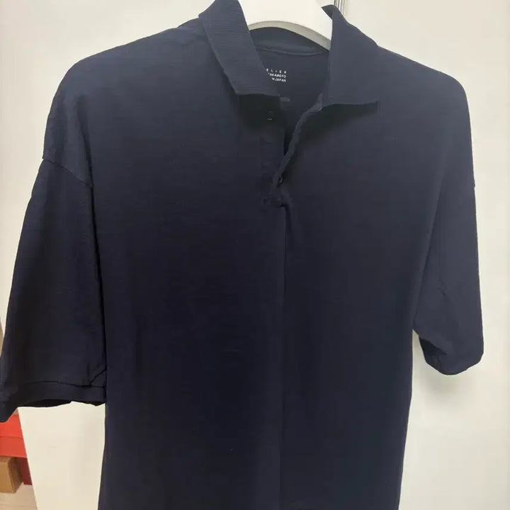[BUNJANG] Yoko Sakamoto Box Tube Polo Navy / 요코 사카모토 박스 폴로티 box tube polo pk티 네이비