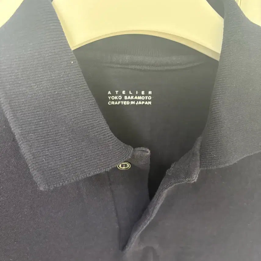 [BUNJANG] Yoko Sakamoto Box Tube Polo Navy / 요코 사카모토 박스 폴로티 box tube polo pk티 네이비