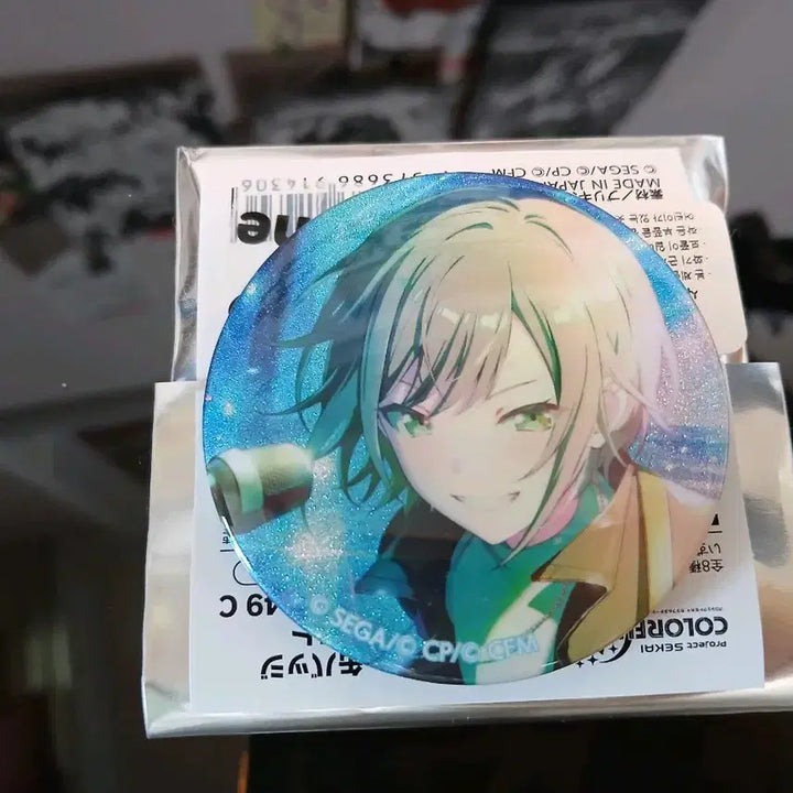 [BUNJANG] Project Sekai Shizuku Glitter Can Badge / 프세카 시호 글리터 캔뱃지..
