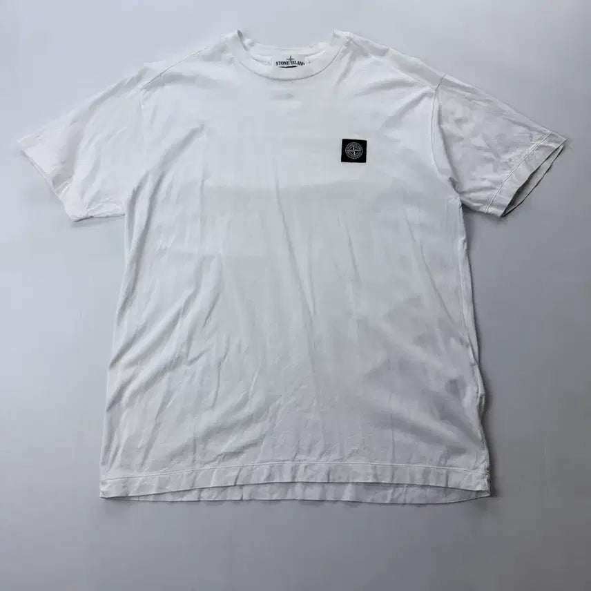 [BUNJANG] Stone Island Logo Patch Short Sleeve T-Shirt / 스톤아일랜드 로고패치 반팔 티셔츠