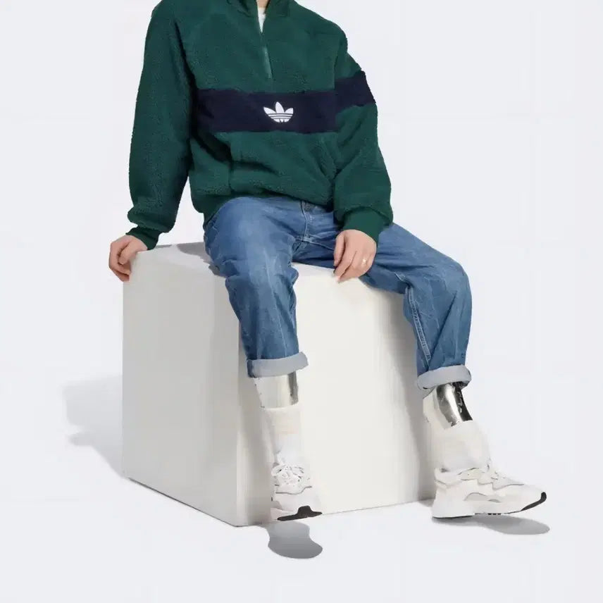 [BUNJANG] Adidas Winter Fleece Anorak Jacket IM4659 Size S / 아디다스 윈터 플리스 아노락 자켓 IM4659 사이즈s(L까지 맞을듯해요