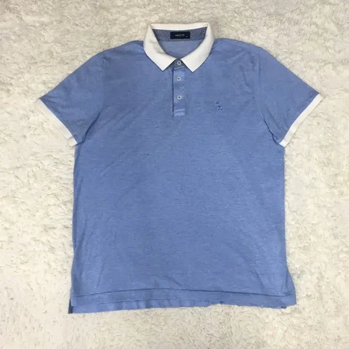 [BUNJANG] Hazzys Collar Short Sleeve T-Shirt / 헤지스 카라넥 반팔티 만원샵 EE04