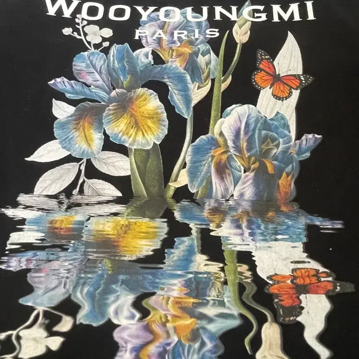 [BUNJANG] WooYoungMi Flower Back Logo Short Sleeve T-Shirt Size 36 / [새상품급/36] 우영미 플라워 백로고 반팔
