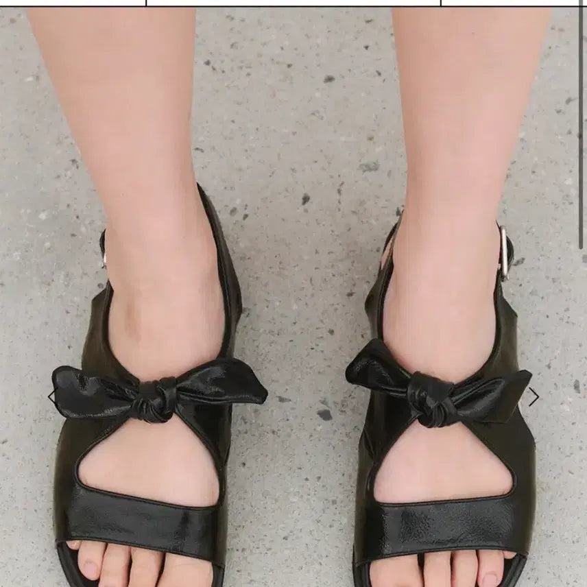 [BUNJANG] Salondeju Ribbon Sandals Size 37 / (거의새것) 살롱드쥬 리본 샌들 37 (16.8)