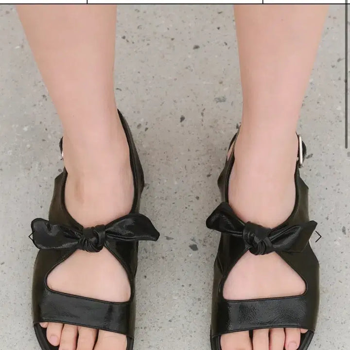 [BUNJANG] Salondeju Ribbon Sandals Size 37 / (거의새것) 살롱드쥬 리본 샌들 37 (16.8)