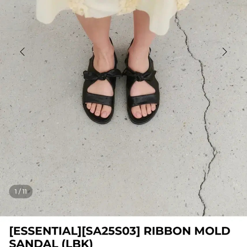 [BUNJANG] Salondeju Ribbon Sandals Size 37 / (거의새것) 살롱드쥬 리본 샌들 37 (16.8)