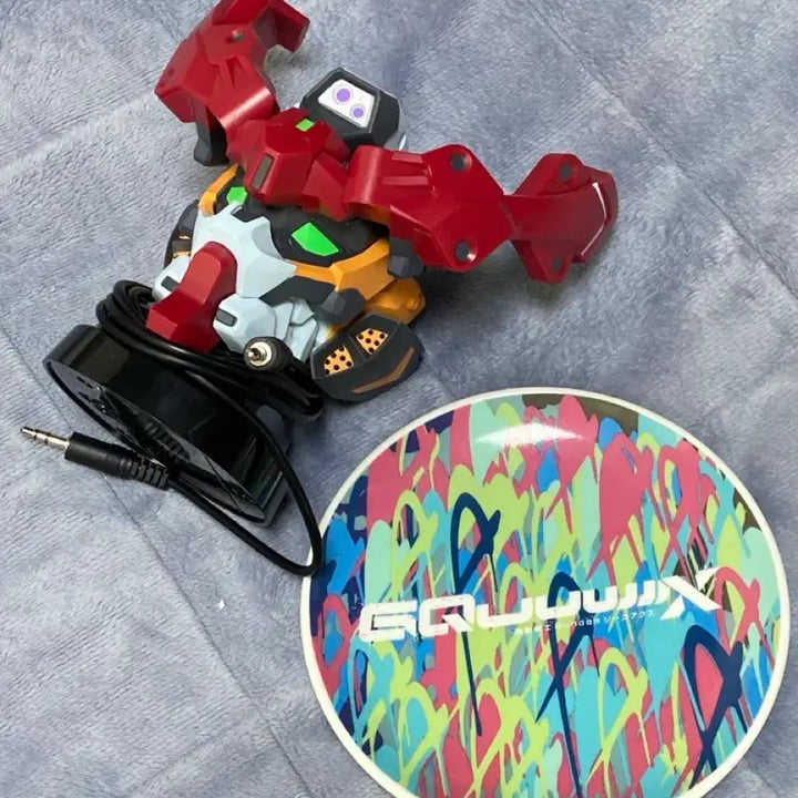 [BUNJANG] Gundam Zaku Axe Head Speaker + Ichiban Kuji Plate Set / 건담 지쿠악스 헤드 스피커 + 제일복권 접시