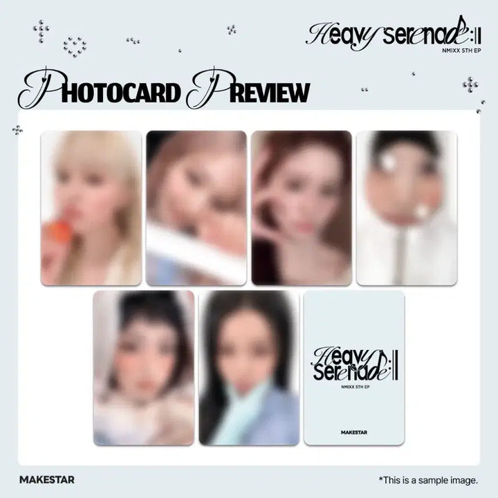 [BUNJANG] NMIXX Heavy Serenade Makestar POB Bundle Set Photocard / NMIXX 엔믹스 Heavy Serenade 특전세트