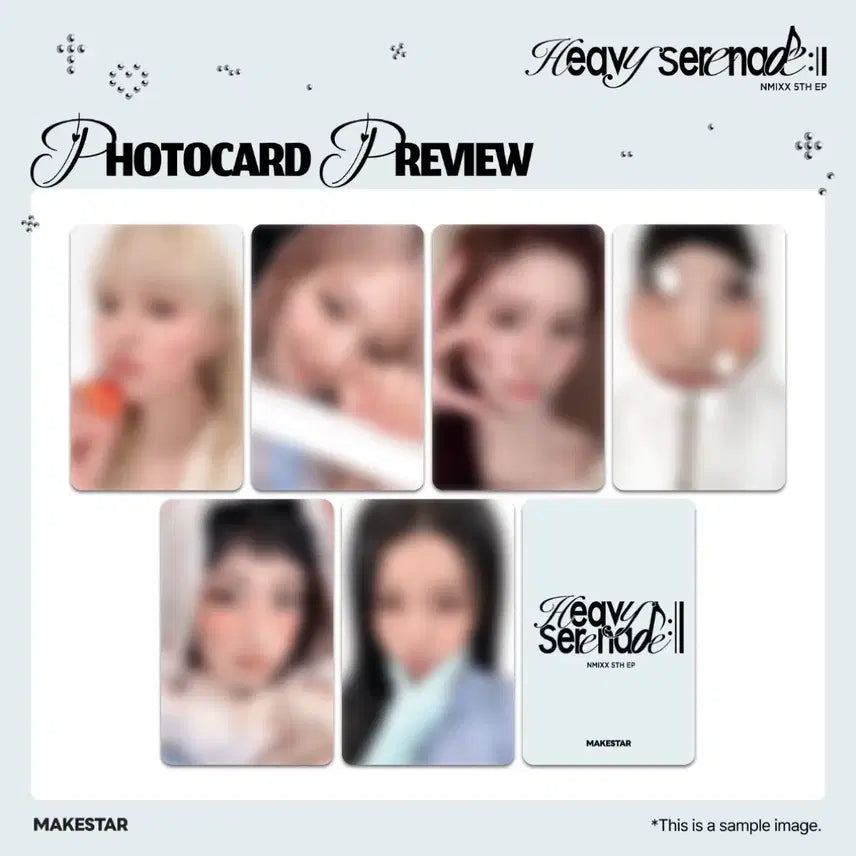 [BUNJANG] NMIXX Heavy Serenade Makestar POB Bundle Set Photocard / NMIXX 엔믹스 Heavy Serenade 특전세트