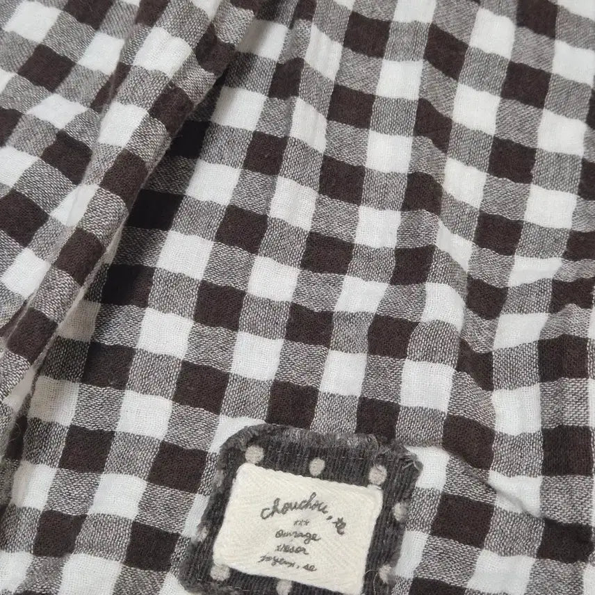 [BUNJANG] Vintage Mori-girl Midi Check Skirt / 빈티지 모리걸 하구미 미디 체크 스커트