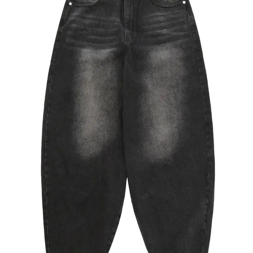 [BUNJANG] ARCISH Wide Big Balloon Oversized Denim Pants - Black / [아크시] 와이드 빅 벌룬 오버핏 데님 팬츠-블랙