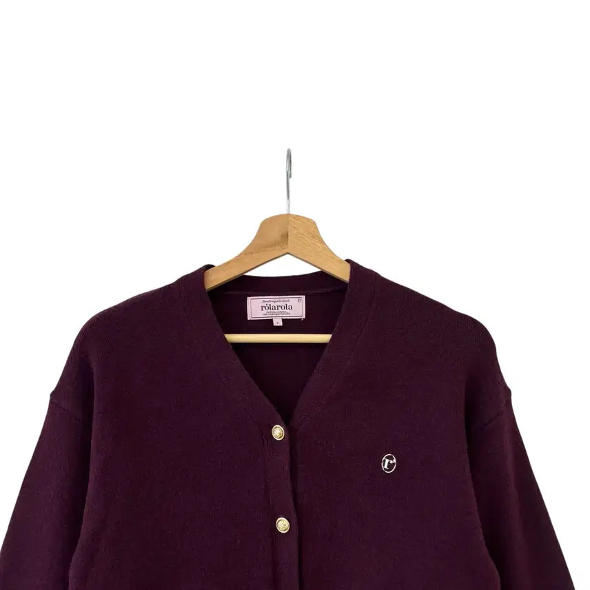 [BUNJANG] Rolala Korea Wool Blended Basic Cardigan (Free Size) / 로라로라 울 블렌디드 베이직 가디건 F 정품