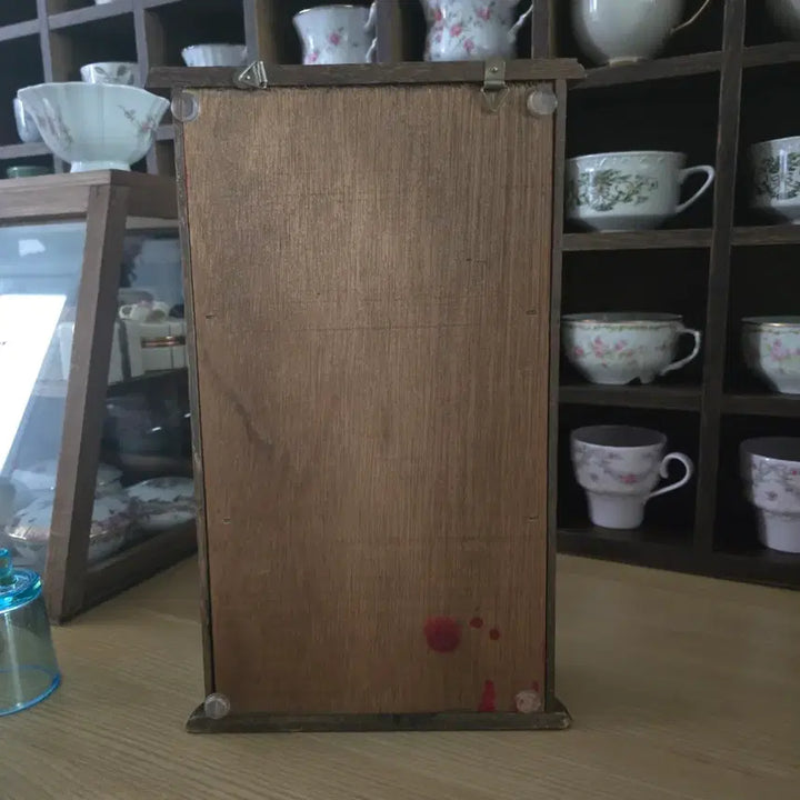 [BUNJANG] Vintage French Wood Display Cabinet Shelf / 빈티지 우드 장식장 선반장 소형