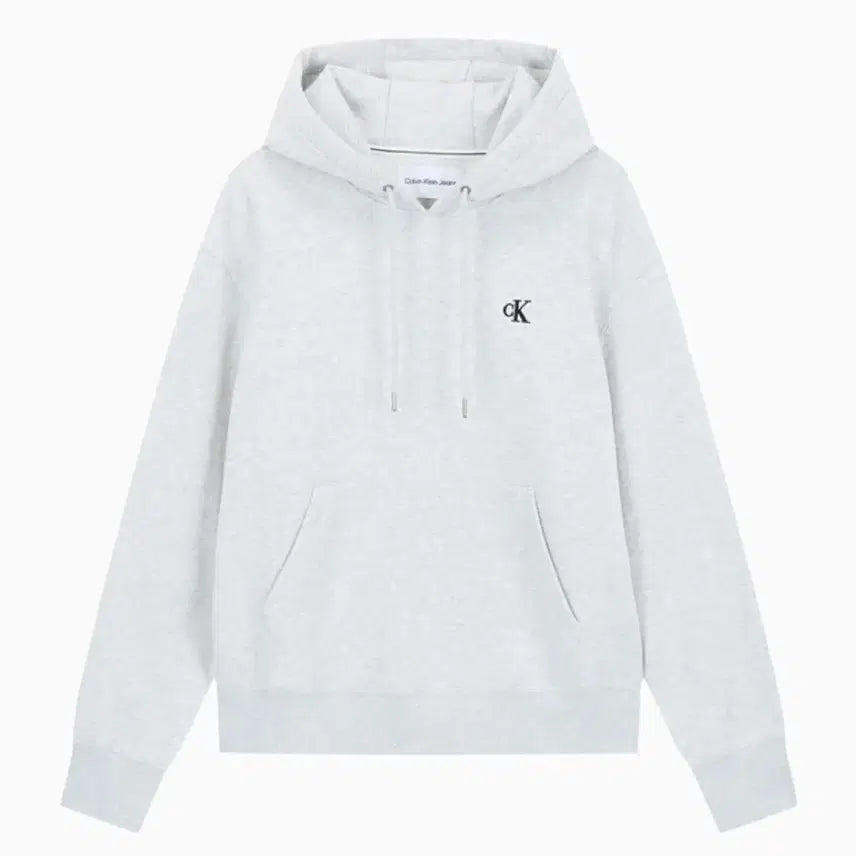 [BUNJANG] Calvin Klein Jeans Monogram Back Logo Hoodie Light Grey / 캘빈클라인 진 모노그램 백 로고 후드티 새상품