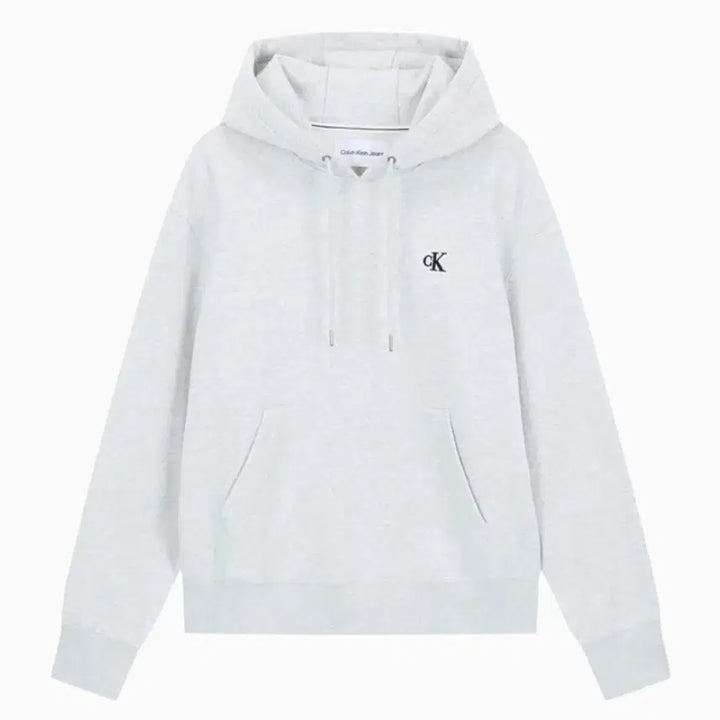 [BUNJANG] Calvin Klein Jeans Monogram Back Logo Hoodie Light Grey / 캘빈클라인 진 모노그램 백 로고 후드티 새상품