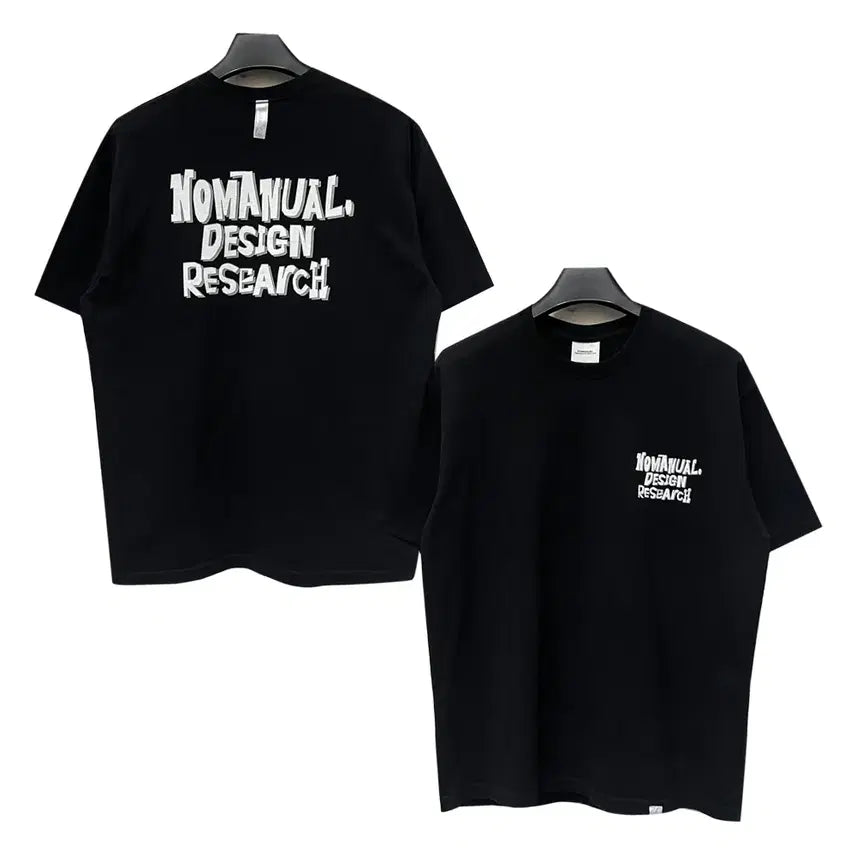 [BUNJANG] Nomaterial DOODLE Logo T-Shirt L / 노매뉴얼 DOODLE 로고 반팔티 L