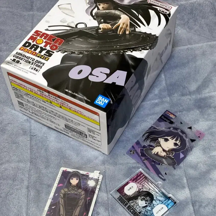 [BUNJANG] Sakamoto Days Osaragi Vibration Stars Figure &amp; Paper Goods Set / 사카모토데이즈 오사라기 바이브레이션 피규어 + 지류 굿즈