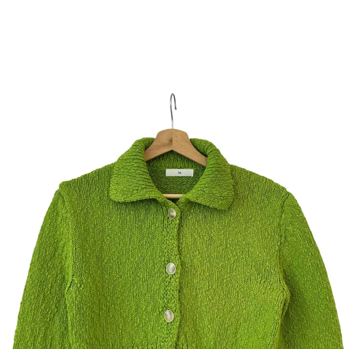 [BUNJANG] Le Crochet Cotton Knit Cardigan (Size F) - Authentic / Le 르 크로셰 코튼 니트 가디건 F 정품