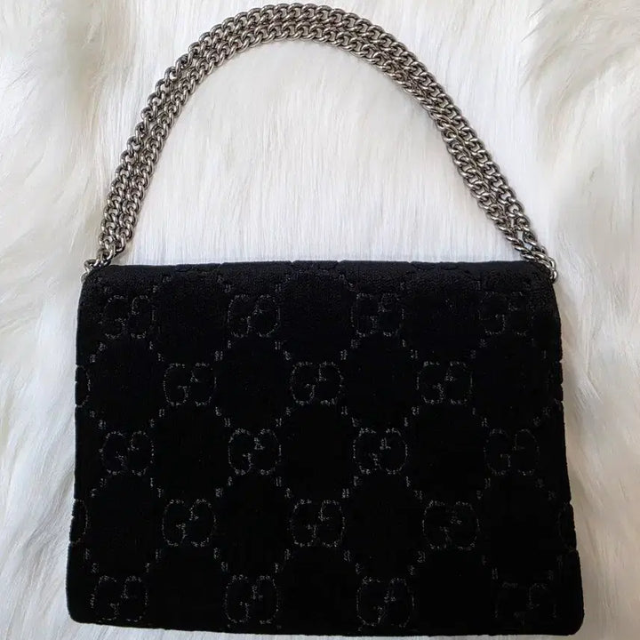 [BUNJANG] Gucci Dionysus Chain Shoulder Bag Black Velvet / 구찌 디오니소스 체인 숄더백 블랙