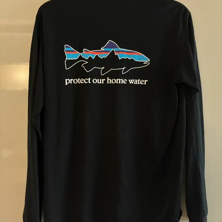 [BUNJANG] Patagonia P-6 Logo Long Sleeve T-Shirt Black / (M) 파타고니아 P-6 로고 긴팔티 블랙