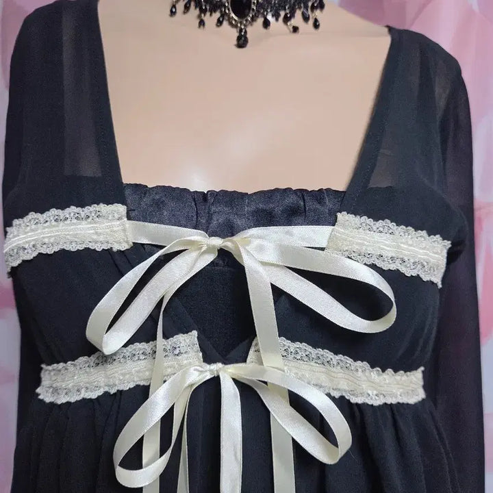 [BUNJANG] Axis Farm See-Through Dress Coordinate Set / 엑시즈팜깔 시스루원피스 코디세트