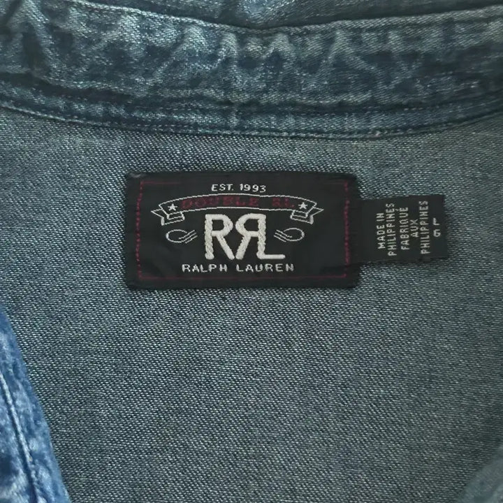 [BUNJANG] RRL Dark Wash Denim Western Shirt L / RRL 데님 웨스턴 셔츠 다크워시 L 새상품