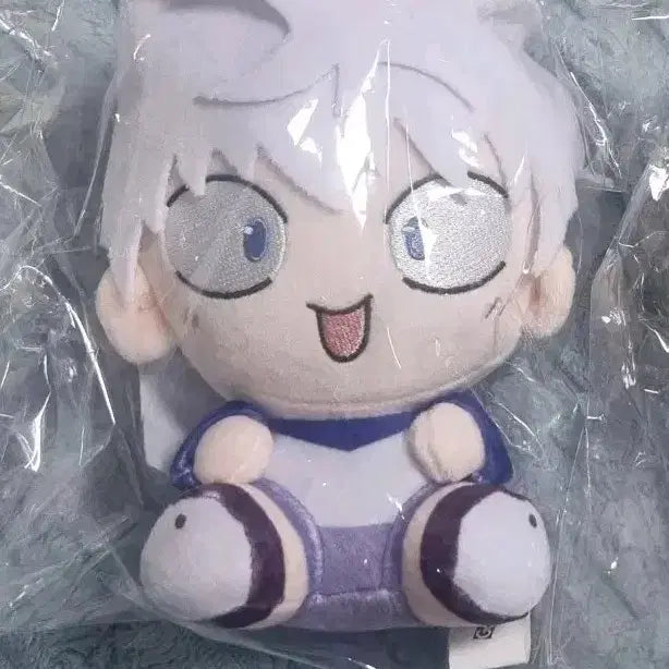 [BUNJANG] Hunter x Hunter "Go! Go! Goods" Seated Plush Doll Killua (Sealed) / 미개봉) 헌터헌터 고고굿즈 앉은 누이 키르아