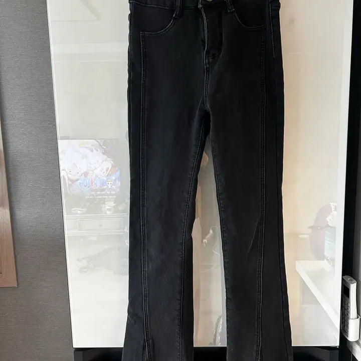 [BUNJANG] Black Brushed Bootcut Denim Pants / 블랙 기모 부츠컷 데님 바지 판매합니다.