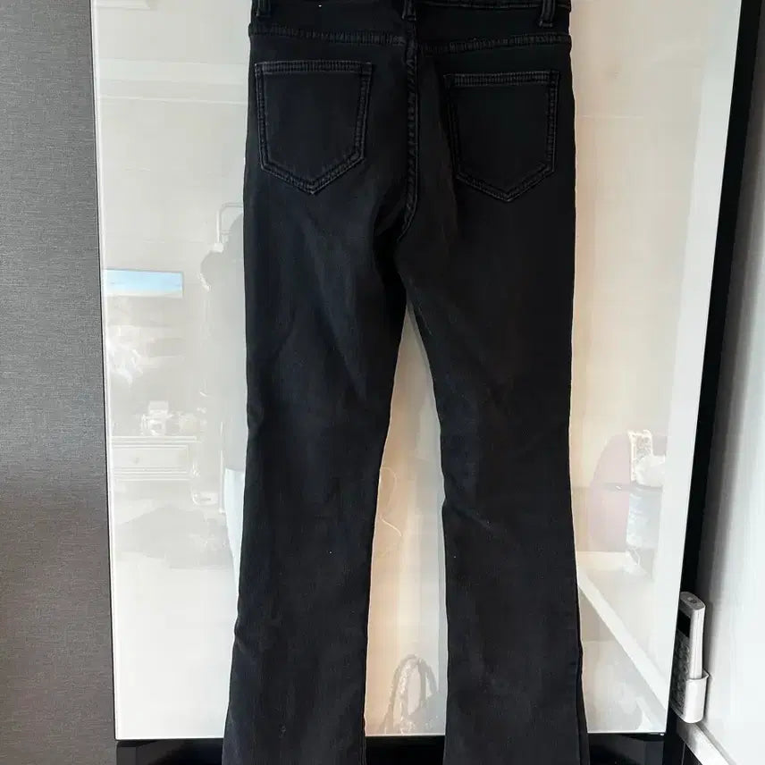 [BUNJANG] Black Brushed Bootcut Denim Pants / 블랙 기모 부츠컷 데님 바지 판매합니다.