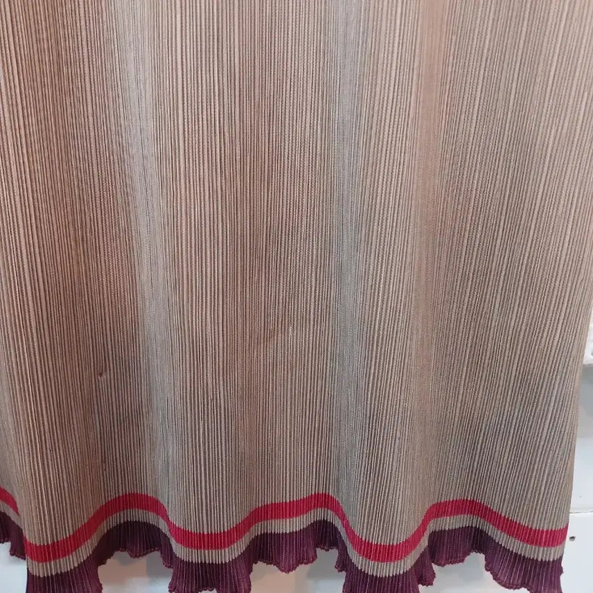 [BUNJANG] Pleated Flower Pattern Long Dress / 플리츠 플라워 패턴 롱 원피스 F