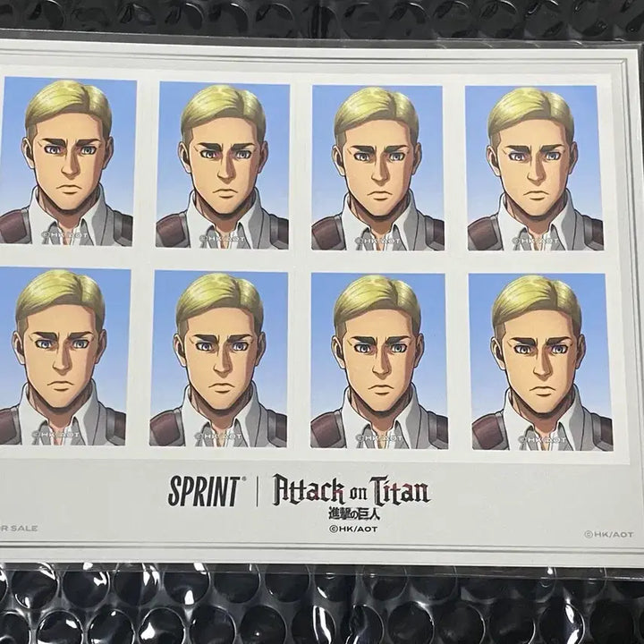 [BUNJANG] Attack on Titan Sprint GS25 Collaboration Elvin Photo / [미개봉] 진격의 거인 스프린트 gs25 콜라보 경품 엘빈 증명사진